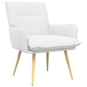 vidaXL Tugitool Valge kangas