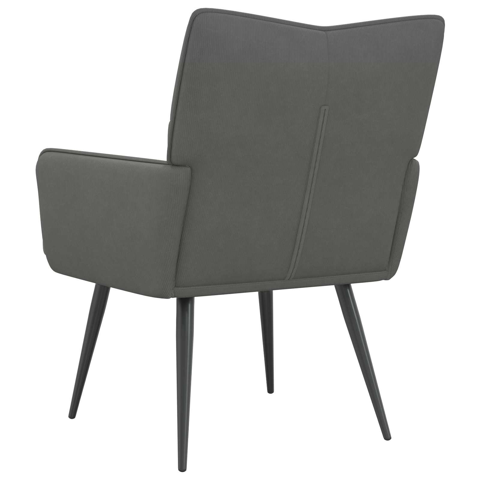 Fauteuil Donkergrijs Corduroystof - Afbeelding 4