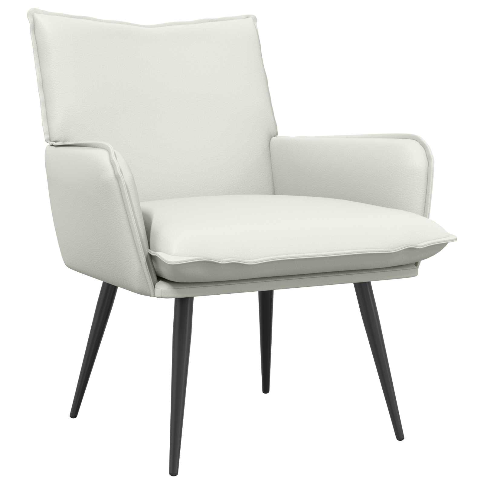 vidaXL Sessel Weiß Kunstleder