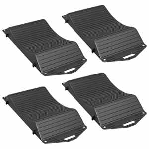 vidaXL Rehvikaitsjad 4 tk Must 44 x 20 x 4 cm PP