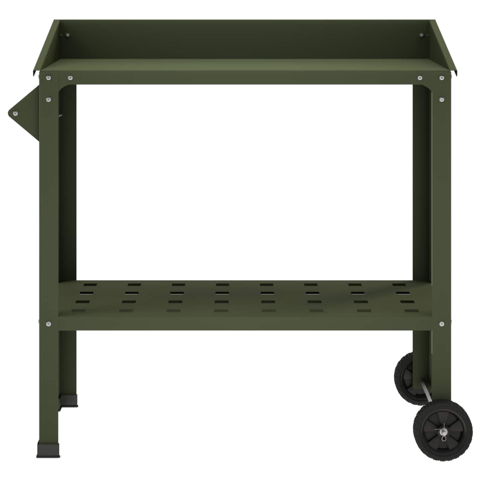 Pottafel met Wielen 96 x 50 x 89 cm Koudgewalst staal image 3