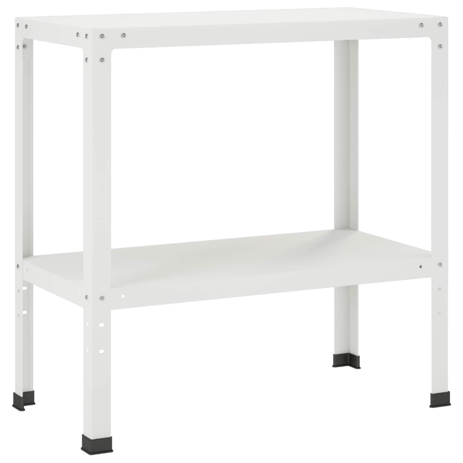 Planttafel 100 x 40 x 80 cm Gepoedercoat staal Wit image 2