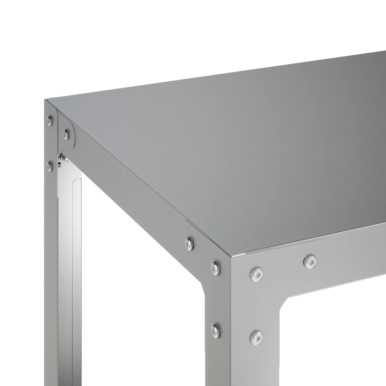 Planttafel 100 x 40 x 80 cm Gegalvaniseerd staal zilver image 5