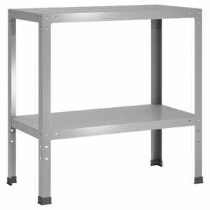 vidaXL Istutuslaud 100 x 40 x 80 cm Tsingitud teras H&otilde;bedane