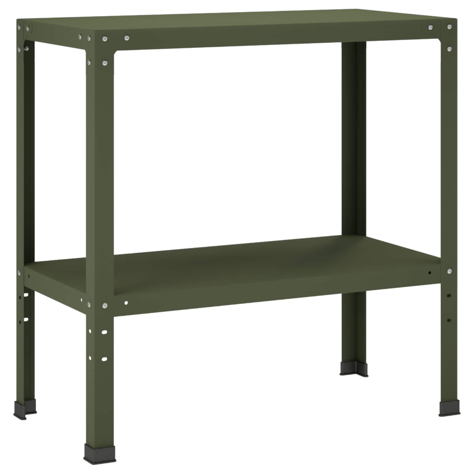 Planttafel 80 x 40 x 80 cm Gepoedercoat staal Olijfgroen image 2