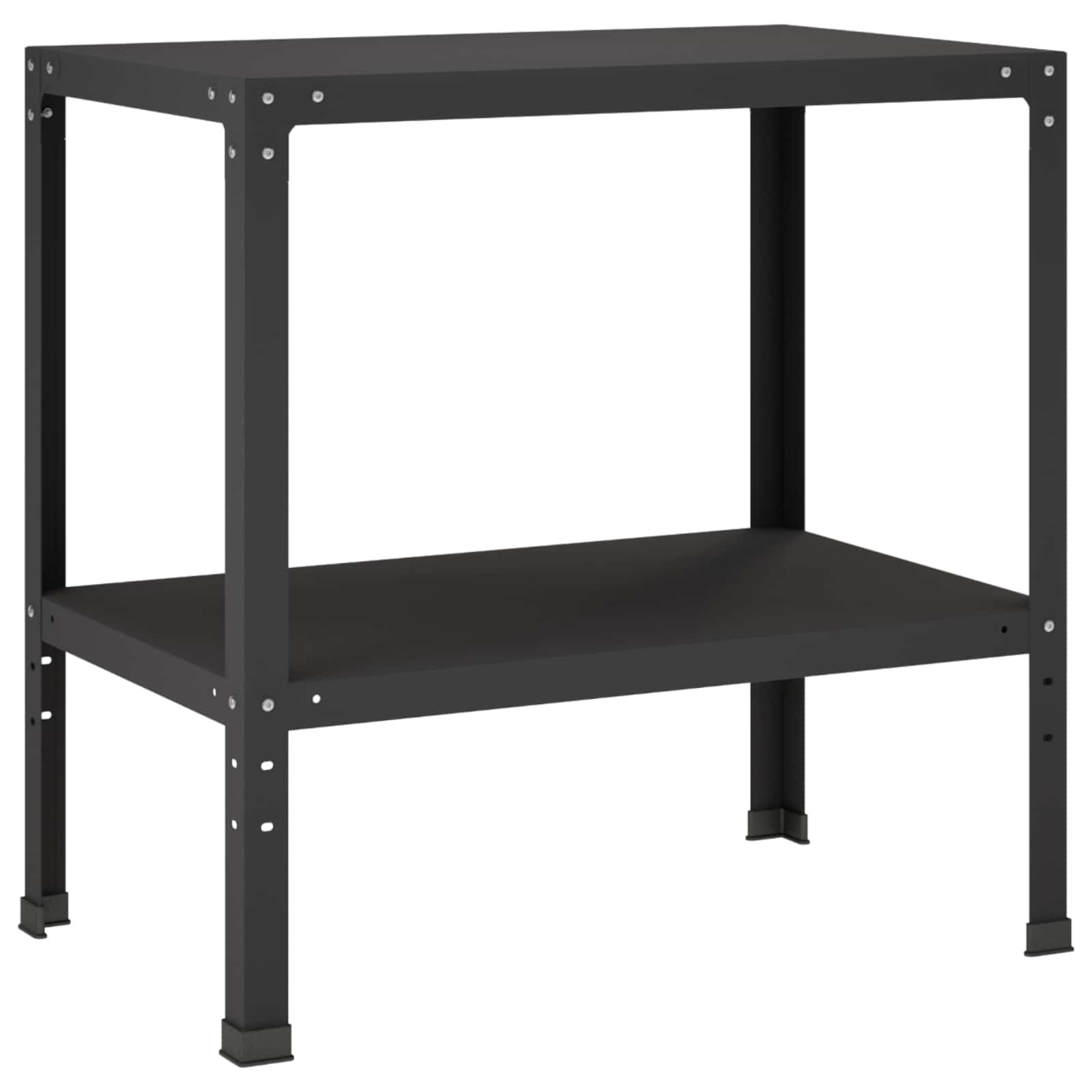 Planttafel 100 x 50 x 80 cm Gepoedercoat staal Zwart image 2
