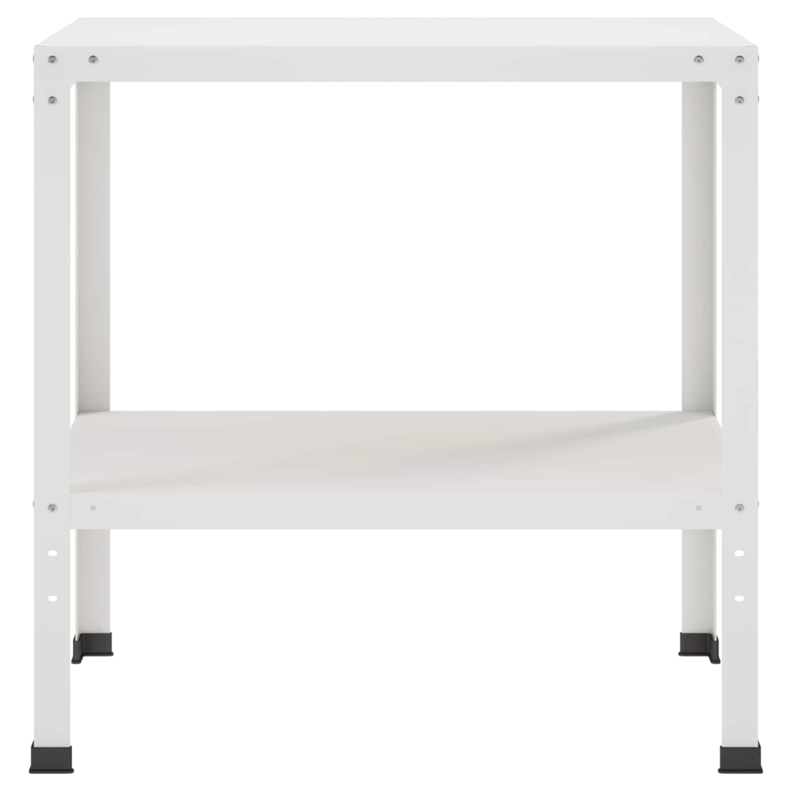 Planttafel 80 x 50 x 80 cm Gepoedercoat staal Wit image 3