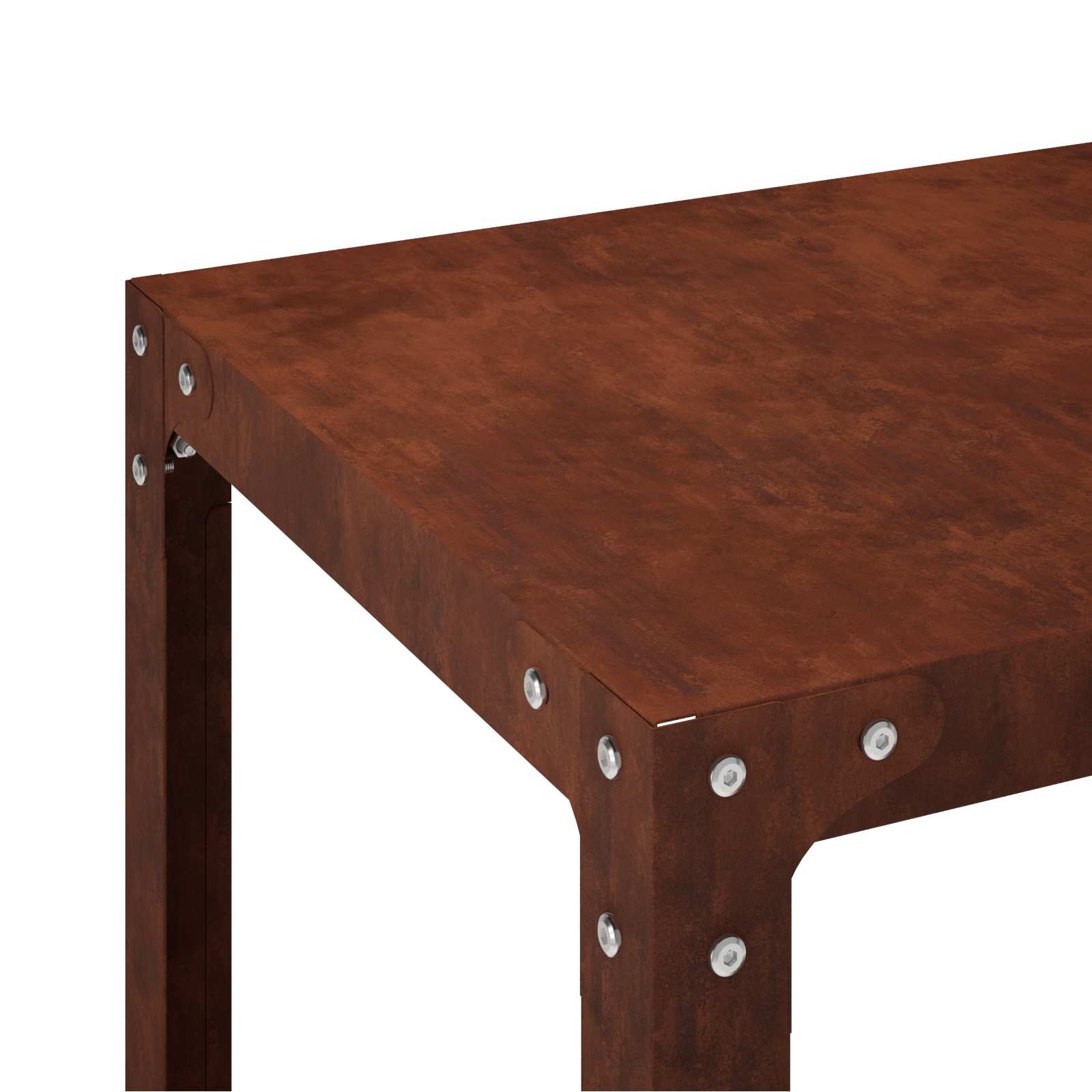 Planttafel 80 x 50 x 80 cm weervast staal Roestkleurig image 6