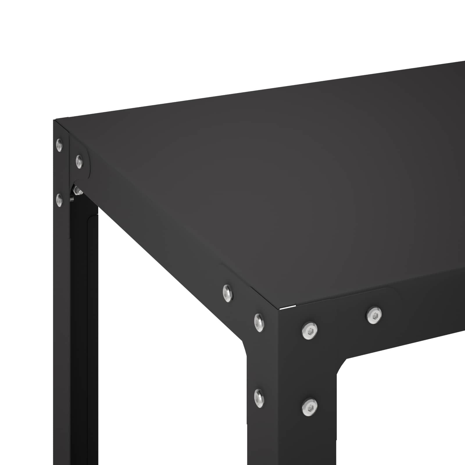 Planttafel 60 x 50 x 80 cm Gepoedercoat staal Zwart image 5
