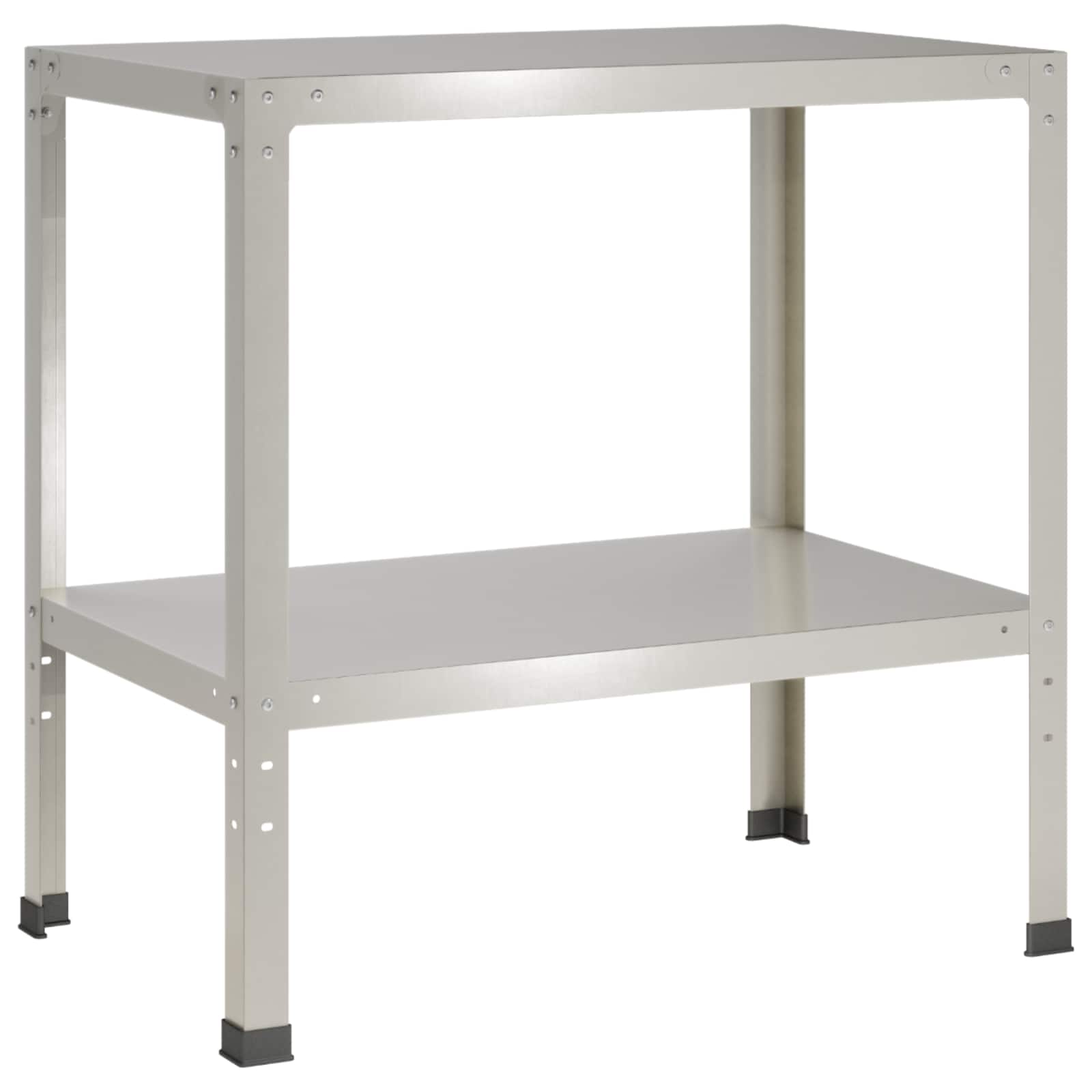 Planttafel 60 x 50 x 80 cm Roestvrij staal zilver image 2