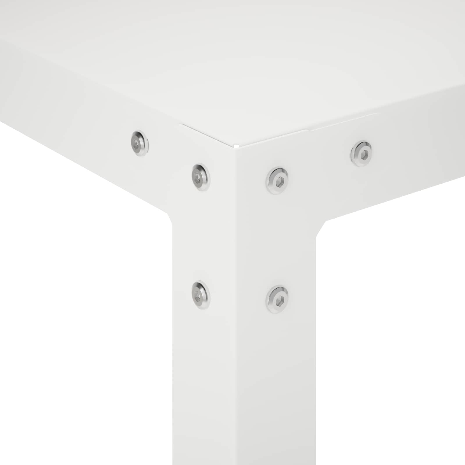 Planttafel 100 x 50 x 104 cm Gepoedercoat staal Wit image 6