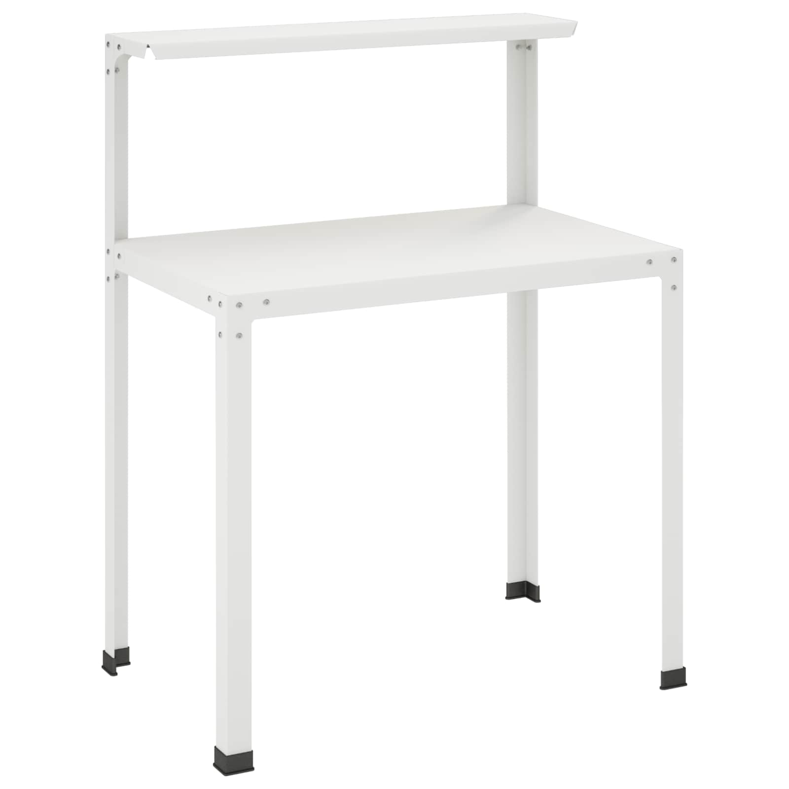 Planttafel 100 x 50 x 104 cm Gepoedercoat staal Wit image 2