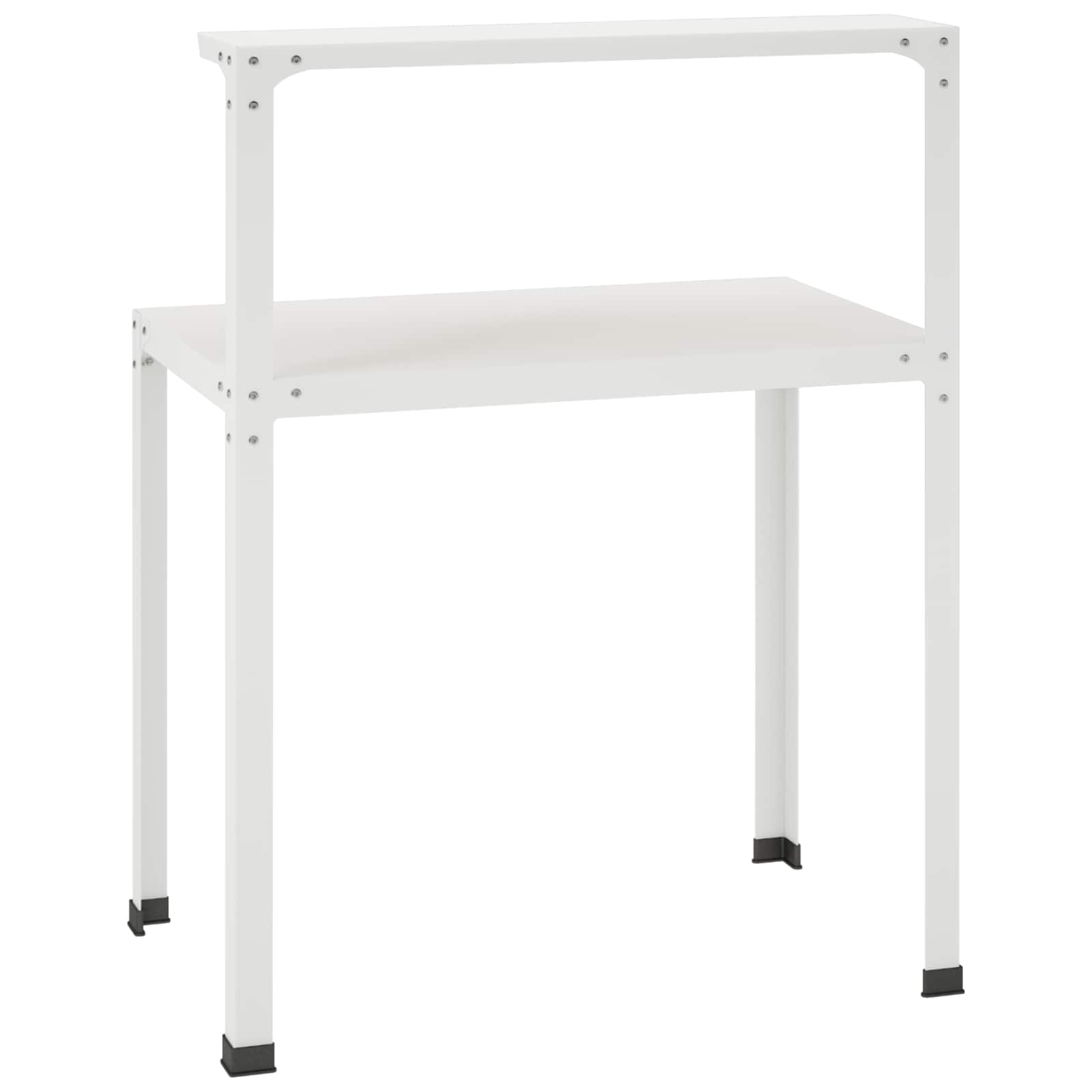 Planttafel 100 x 50 x 104 cm Gepoedercoat staal Wit image 5