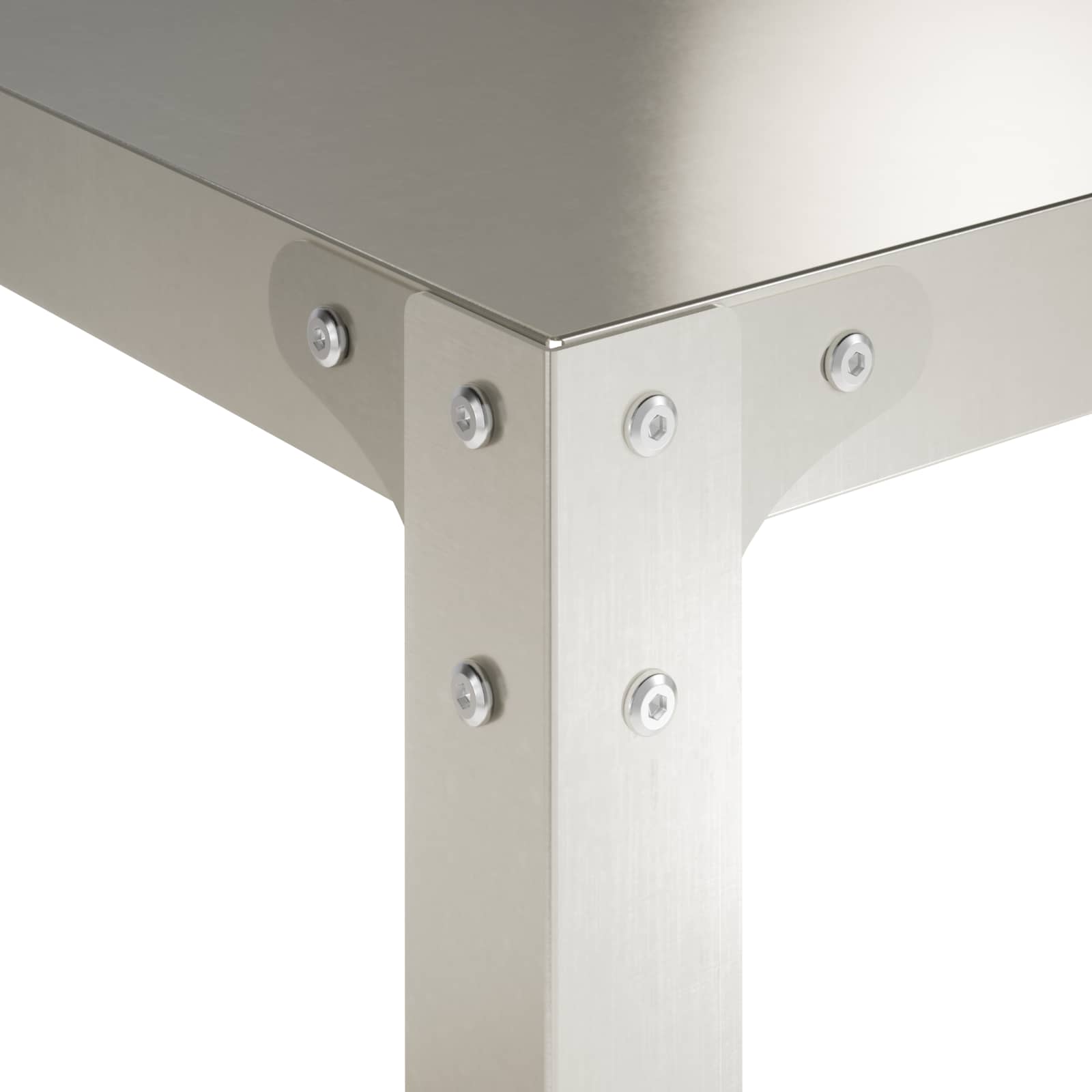 Planttafel 100 x 50 x 104 cm Roestvrij staal zilver image 6