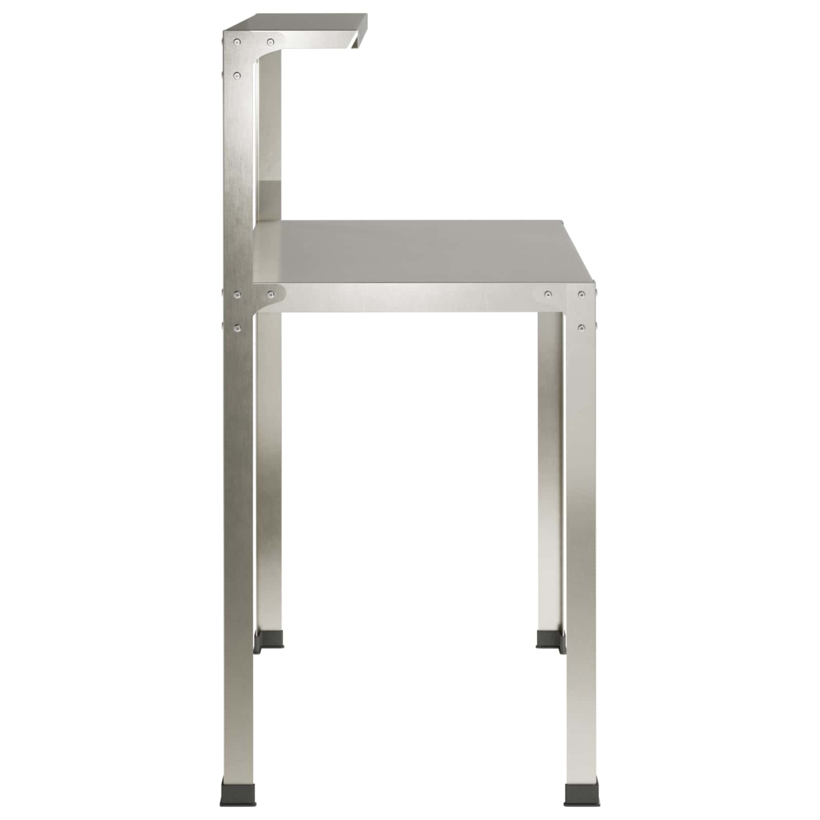 Planttafel 100 x 50 x 104 cm Roestvrij staal zilver image 4