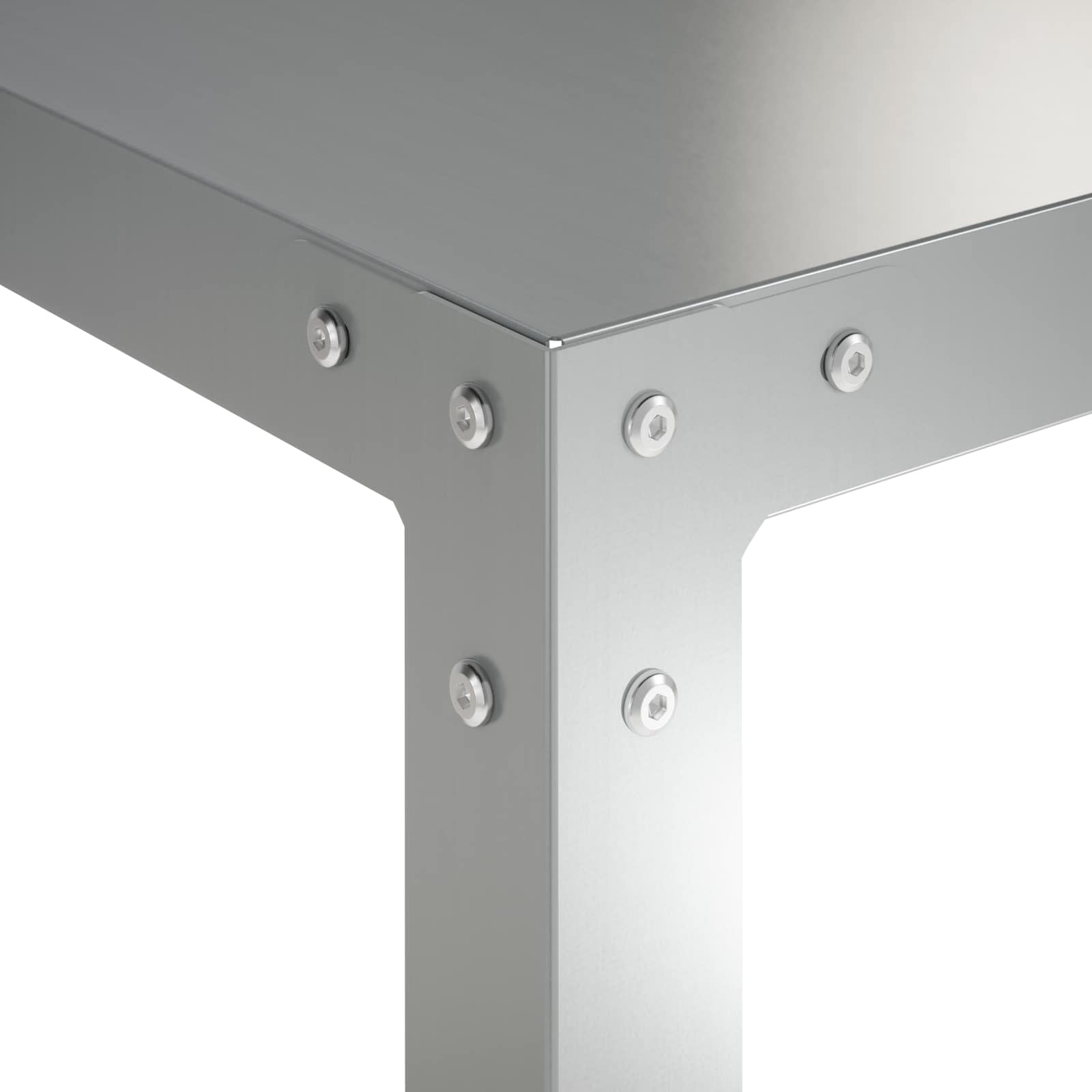 Planttafel 80 x 50 x 104 cm Gegalvaniseerd staal zilver image 6