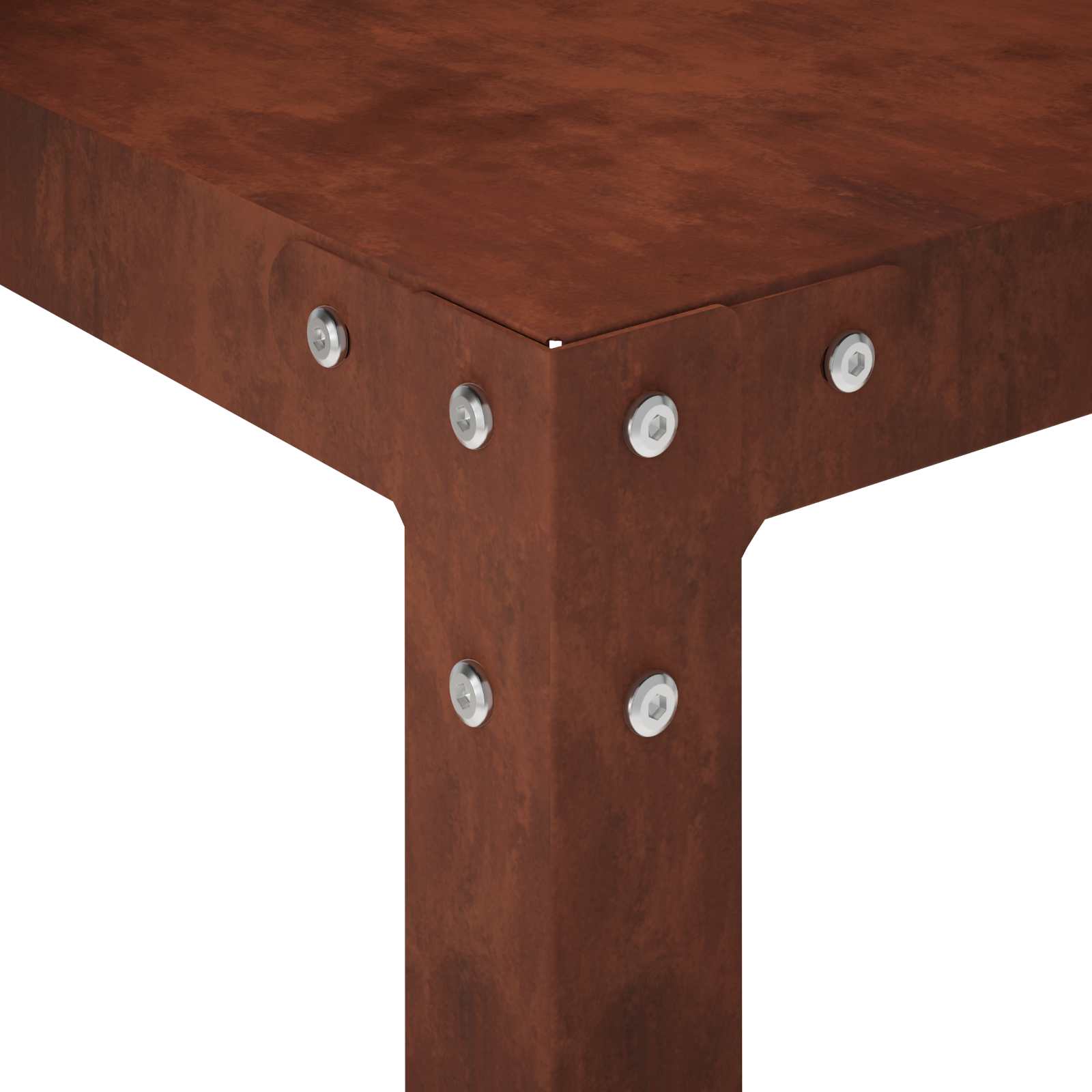 Planttafel 80 x 50 x 104 cm weervast staal Roestkleurig image 7