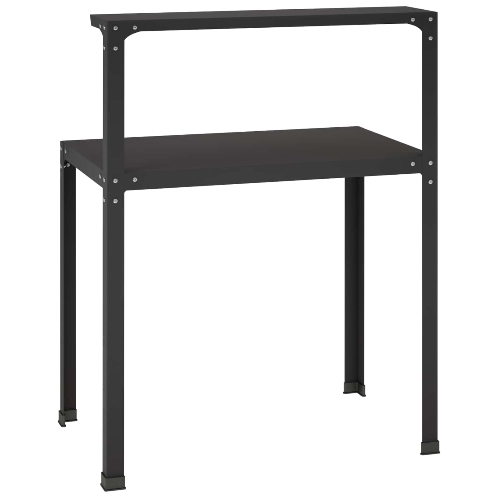 Planttafel 60 x 50 x 104 cm Gepoedercoat staal Zwart image 5