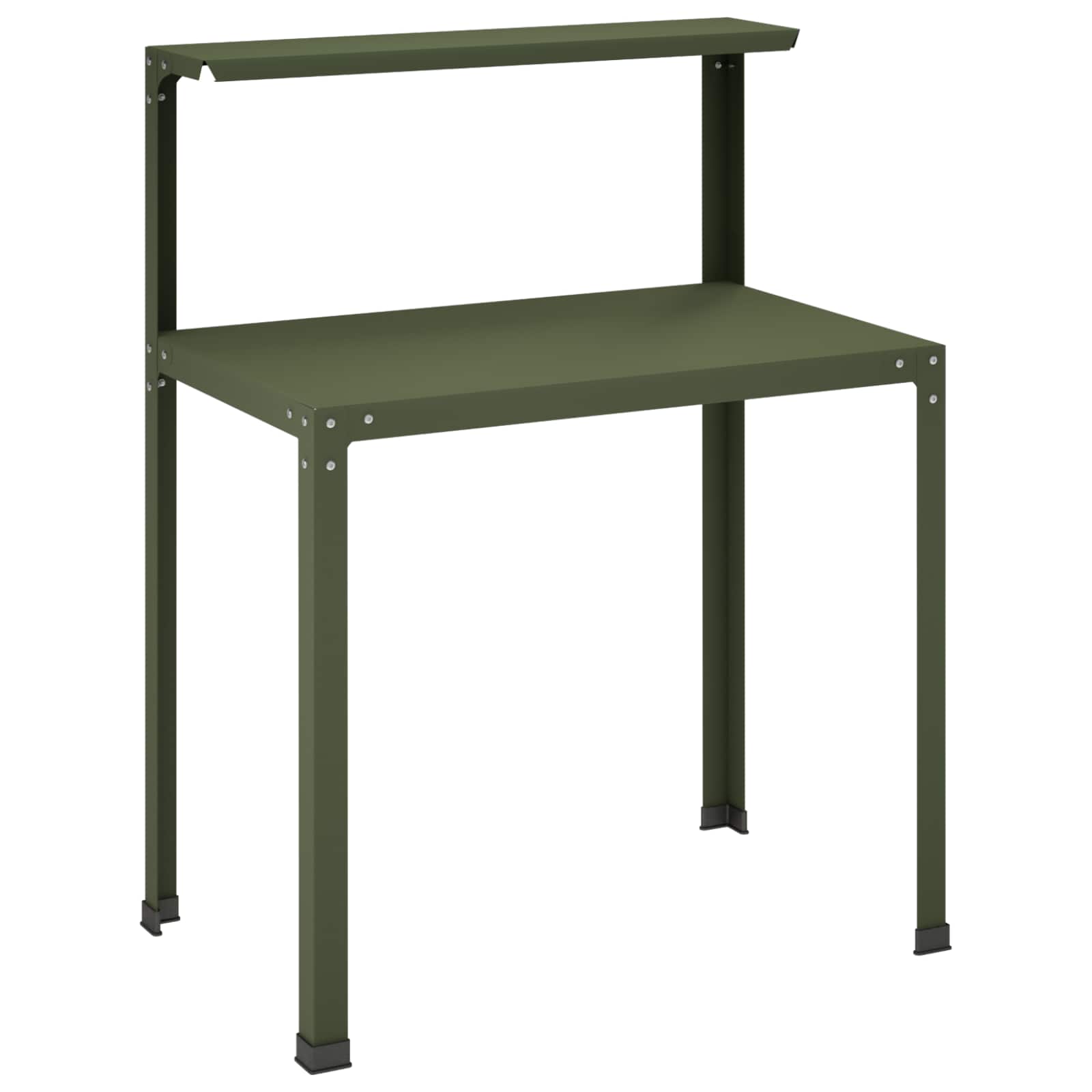 Planttafel 60 x 50 x 104 cm Gepoedercoat staal Olijfgroen image 2