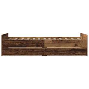 Rám postele Staré dřevo 100 x 200 cm Kompozitní dřevo - obrázek 4