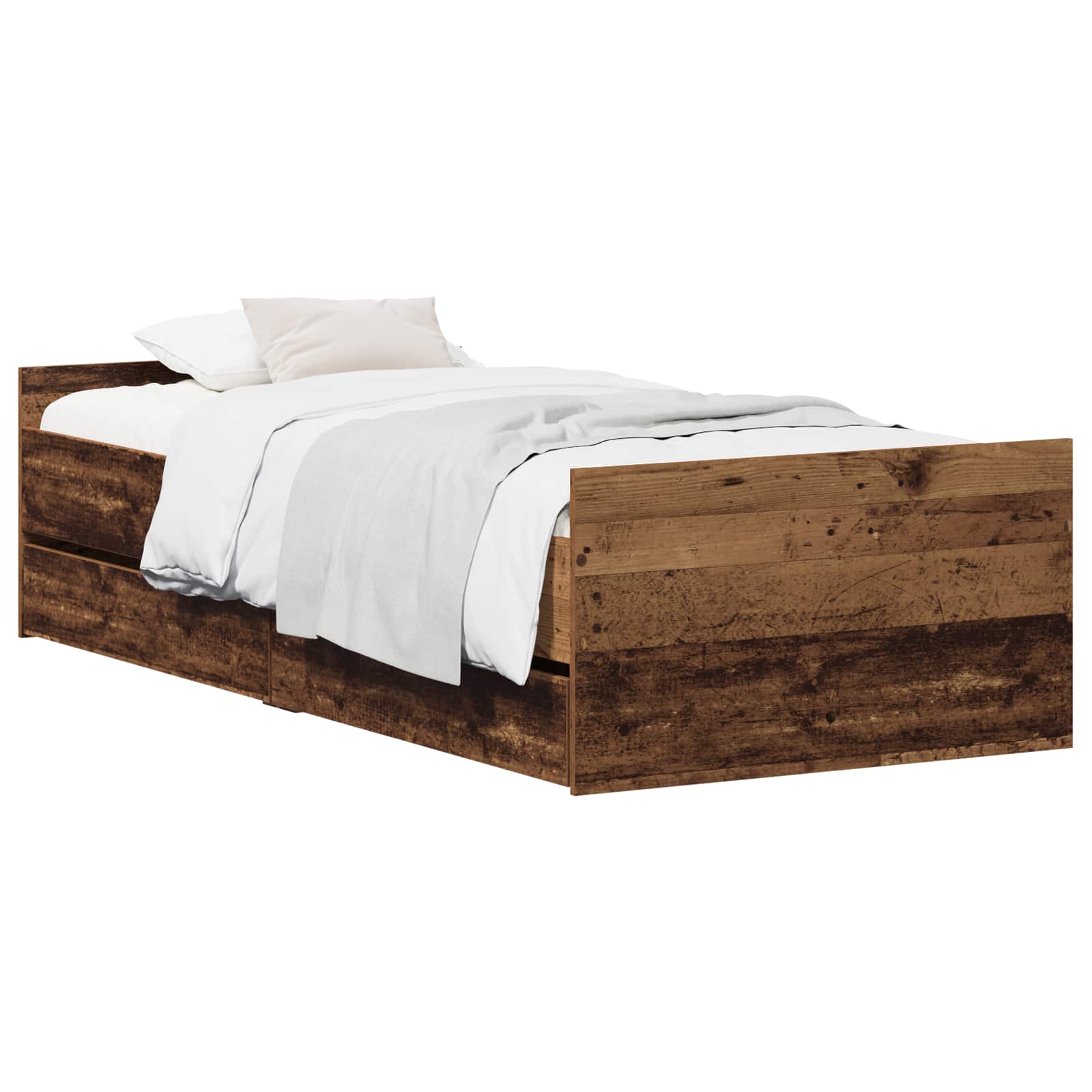 vidaXL Cadru de pat Lemn vechi 90 x 200 cm Lemn prelucrat