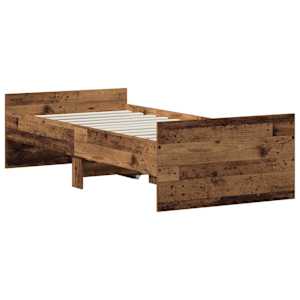 Rám postele Staré dřevo 90 x 200 cm Kompozitní dřevo - obrázek 5