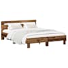 vidaXL Voodi raam Vana puit 140 x 190 cm Tehispuit