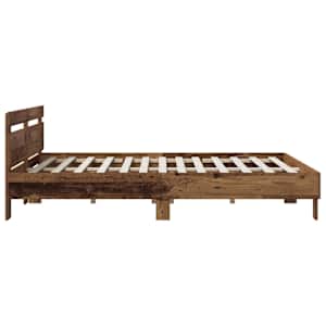 Rám postele Staré dřevo 135 x 190 cm kompozitní dřevo - obrázek 4
