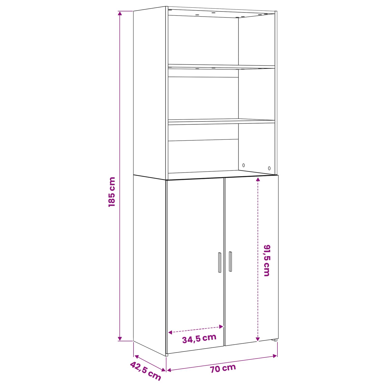 Highboard size guide