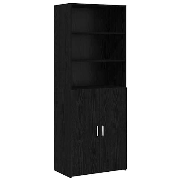 vidaXL K&otilde;rgushein Must tamm 70 x 42,5 x 185 cm Tehispuit