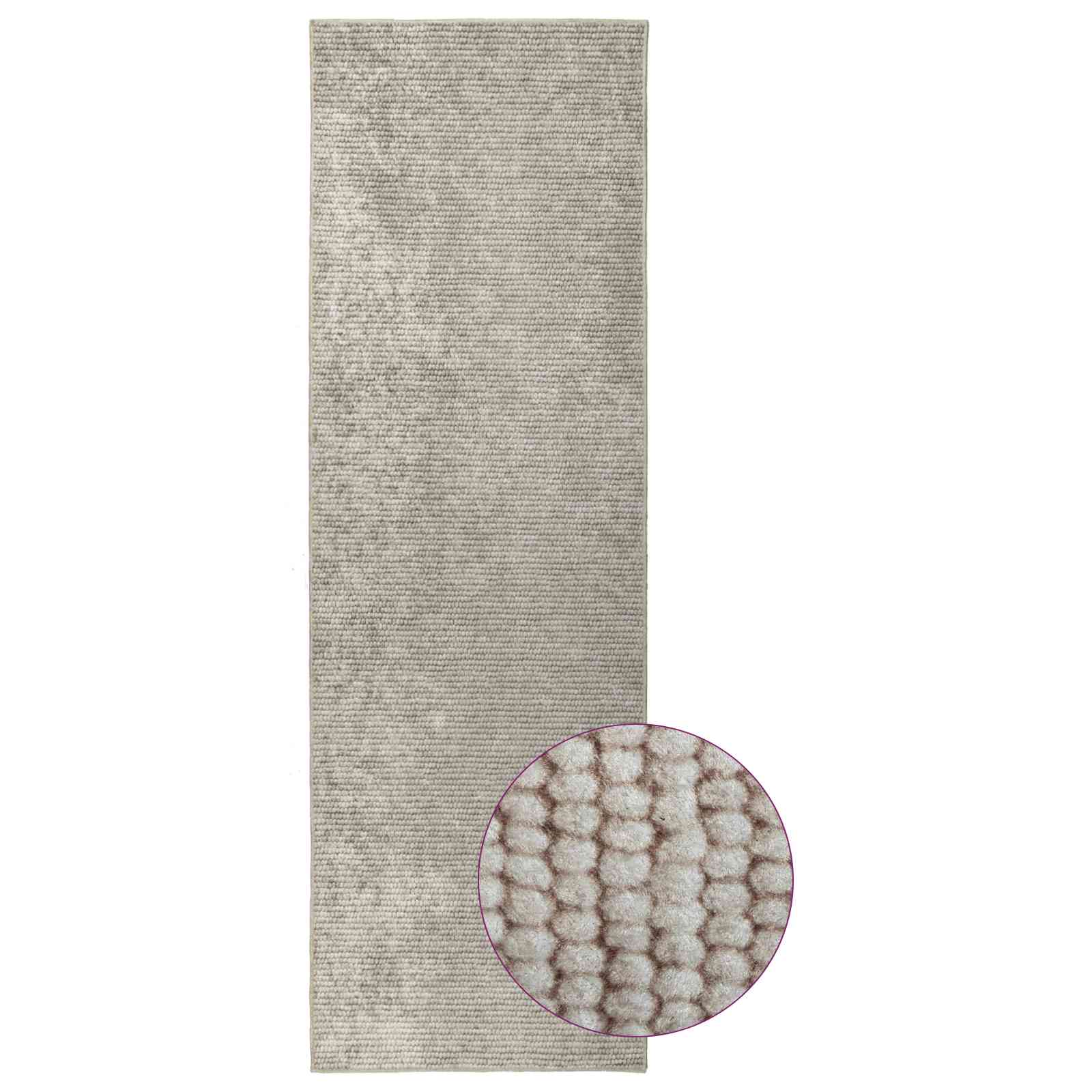 Vloerkleed Beige 80 x 200 cm 100% Polyester 3 mm Wasbaar image 3