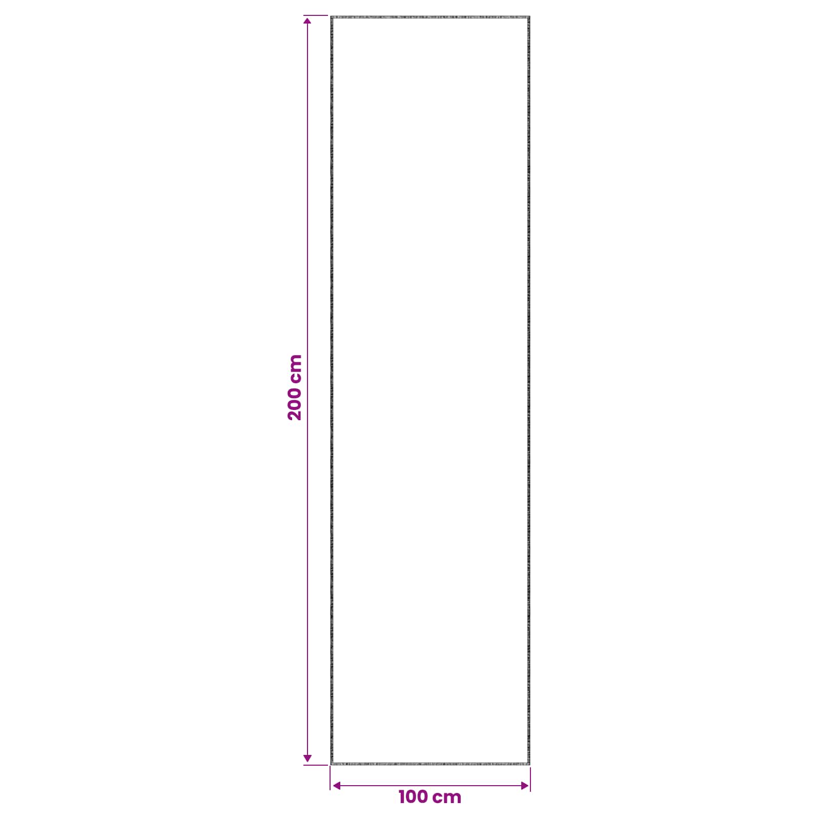 Vloerkleed Beige 100 x 200 cm 100% Polyester 3 mm Wasbaar image 6