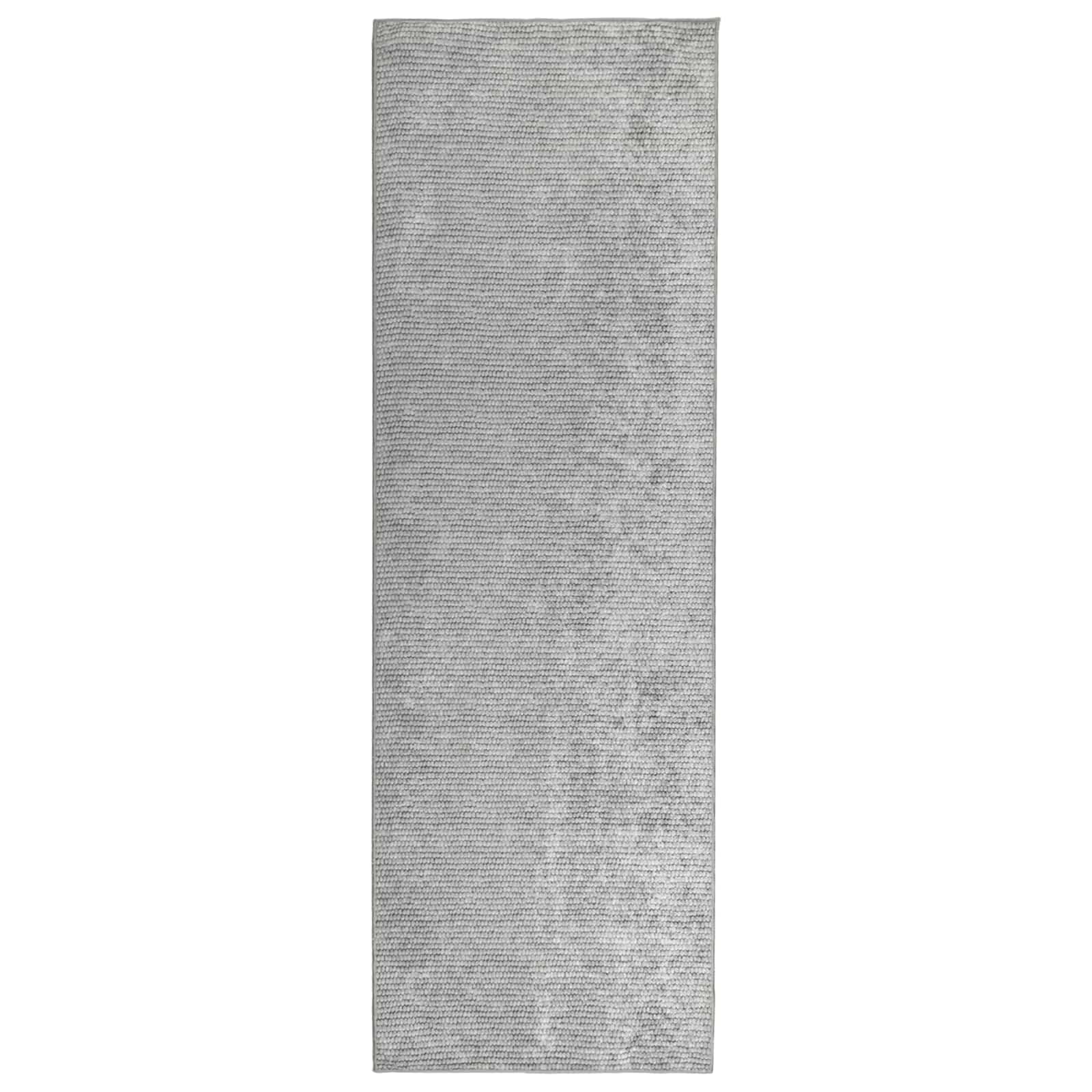Vloerkleed Grijs 80 x 200 cm 100% Polyester 3 mm Wasbaar image 2