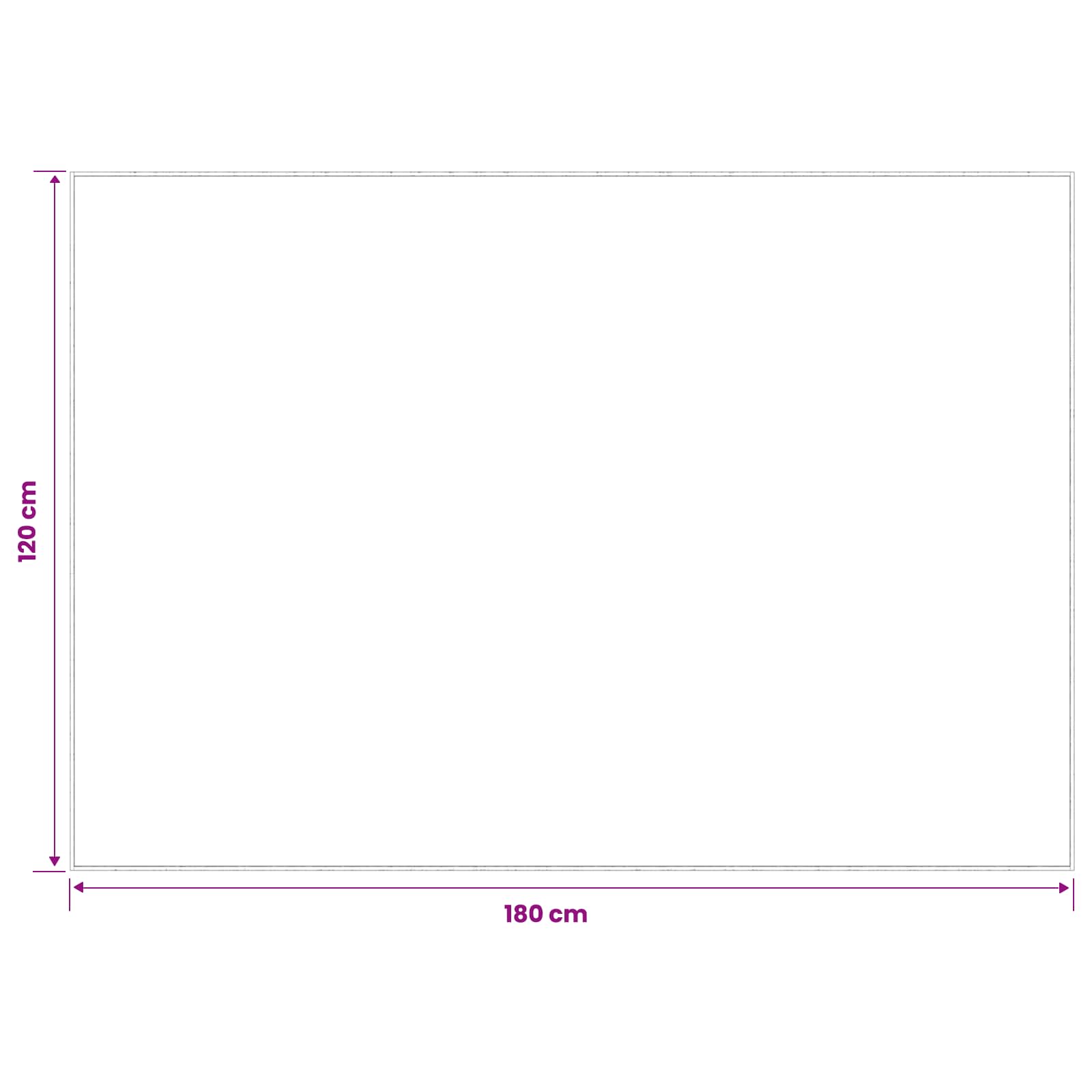 Preproga Siva 120 x 180 cm 100% poliester 3 mm Pralna