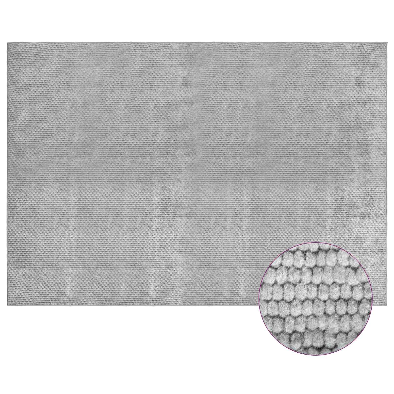 Preproga Siva 120 x 180 cm 100% poliester 3 mm Pralna