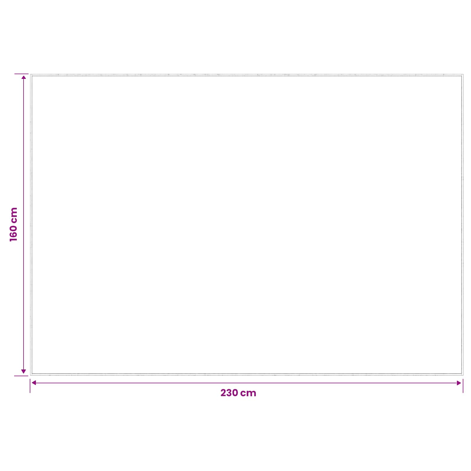 Vloerkleed Grijs 160 x 230 cm 100% Polyester 3 mm Wasbaar