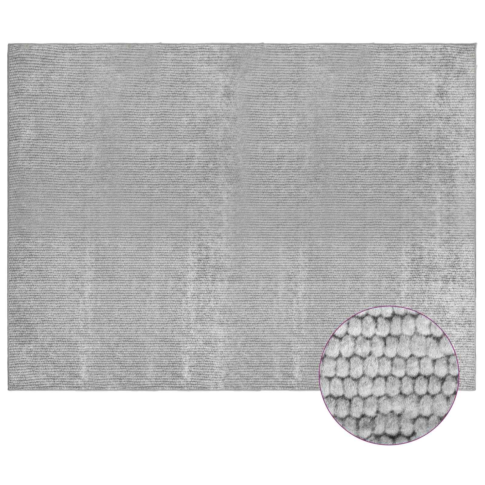 Preproga Siva 300 x 400 cm 100% poliester 3 mm Pralna