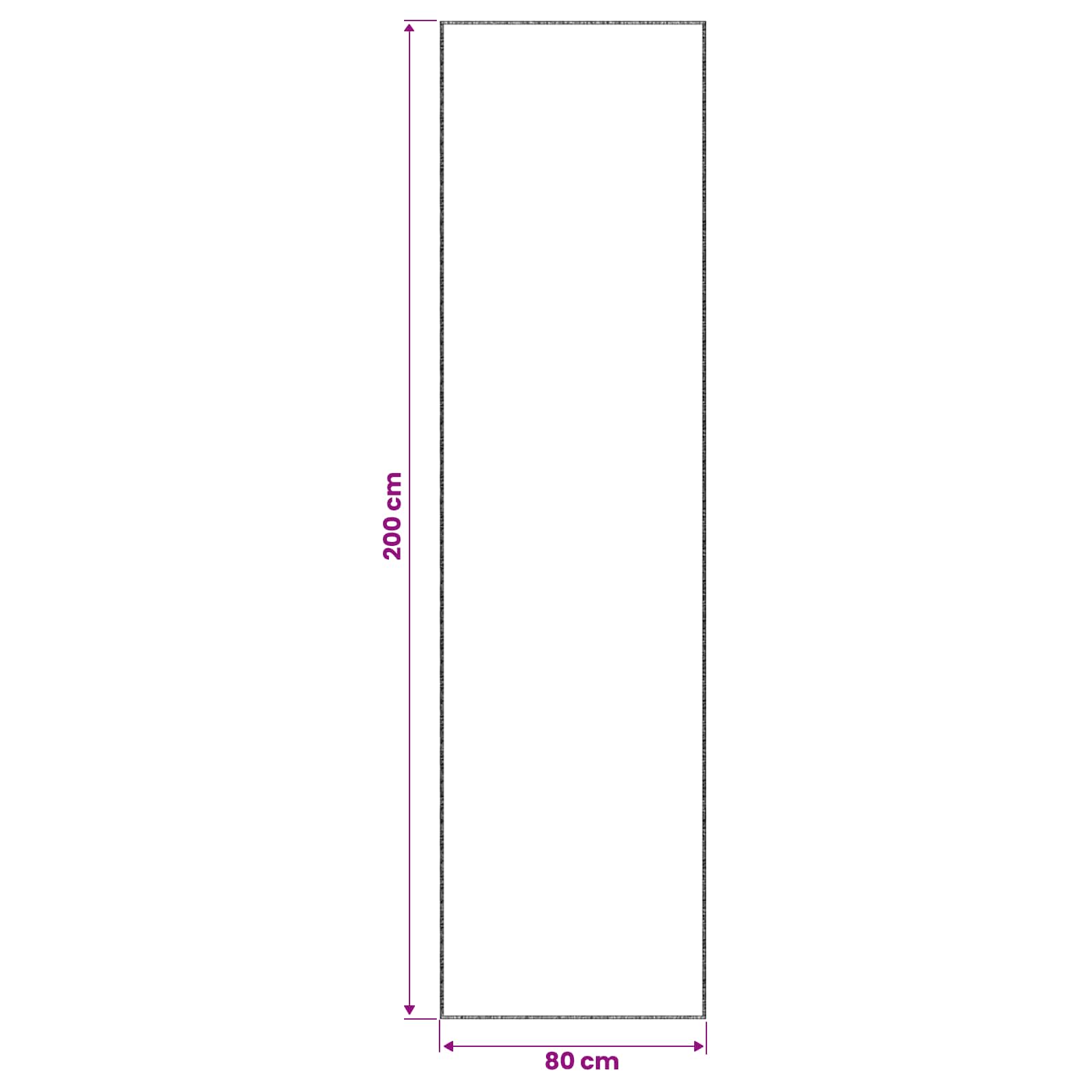 Vloerkleed Antraciet 80 x 200 cm 100% Polyester 3 mm Wasbaar image 6
