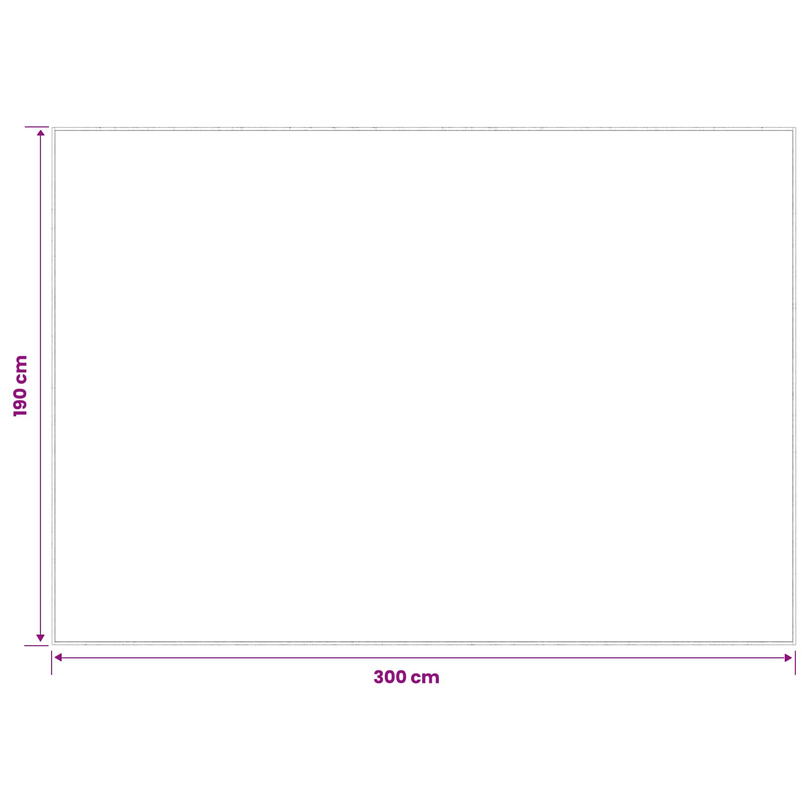 Preproga Antracit 190 x 300 cm 100% poliester 3 mm Pralna