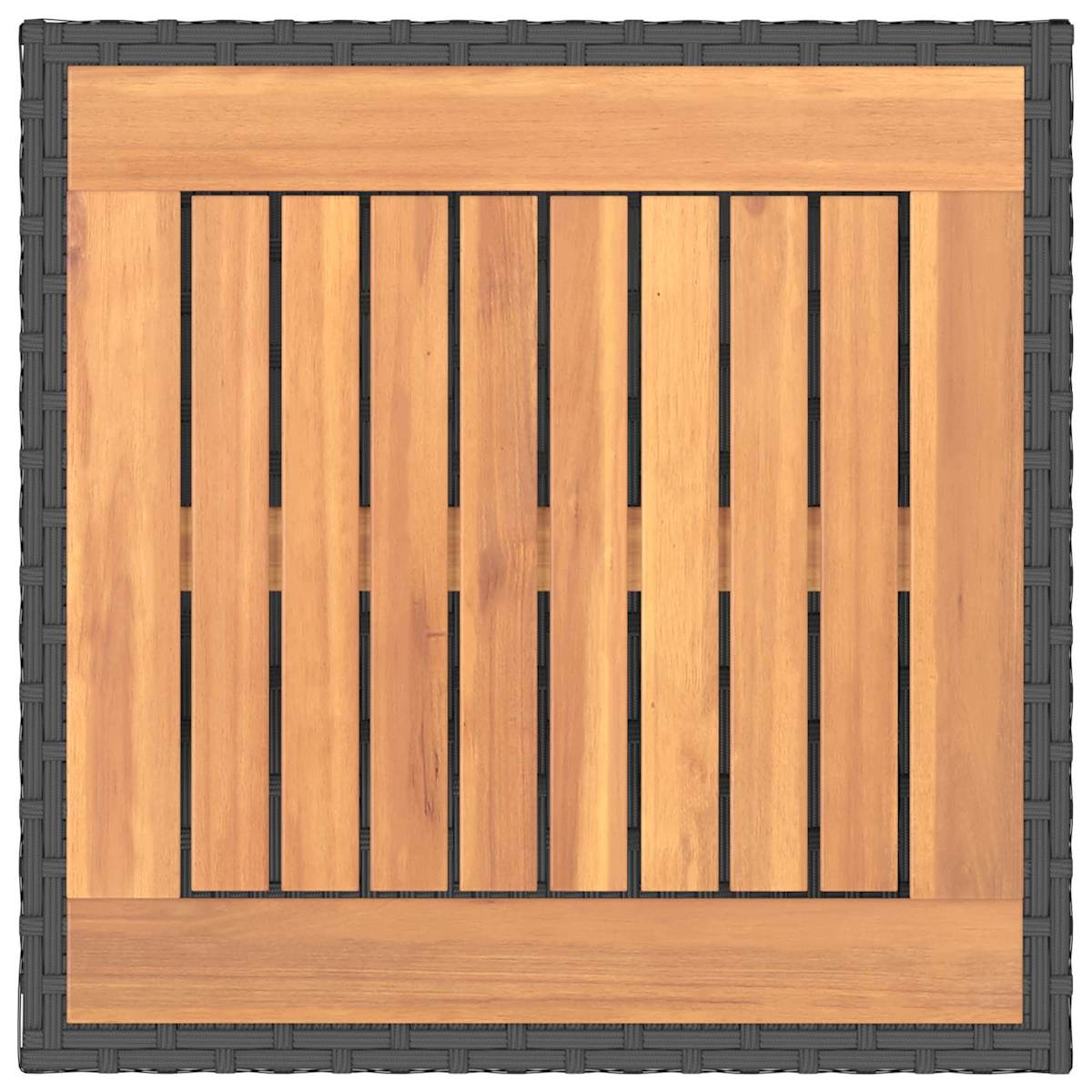 Sofa Sæt 6 stk. Sort 45 x 45 x 40 cm Poly Rattan og Stål - Billede 7