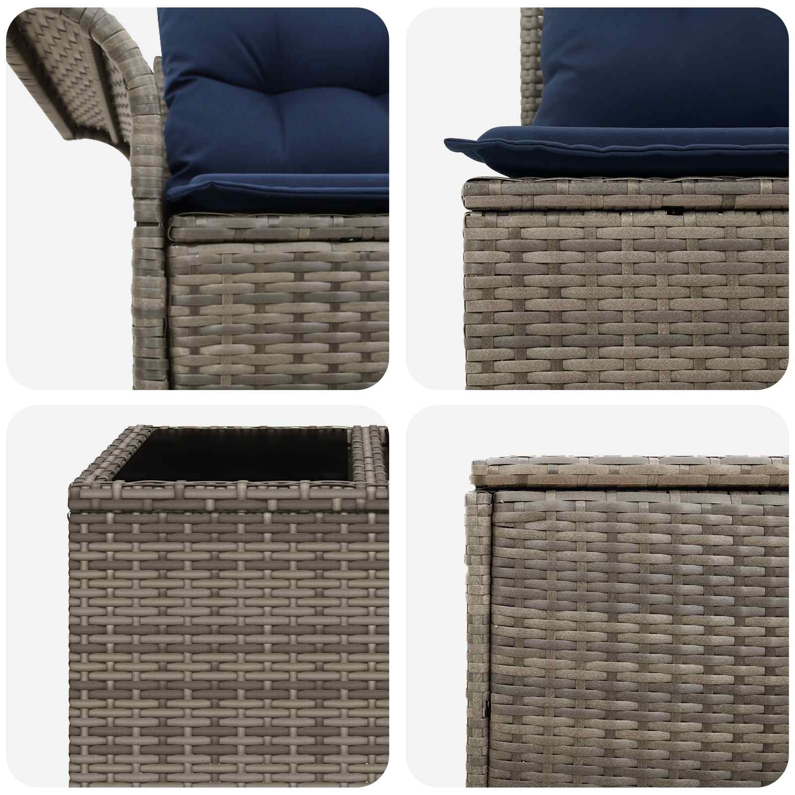vidaXL Kavčna garnitura 6 pcs 4-Število sedežev - slika 9