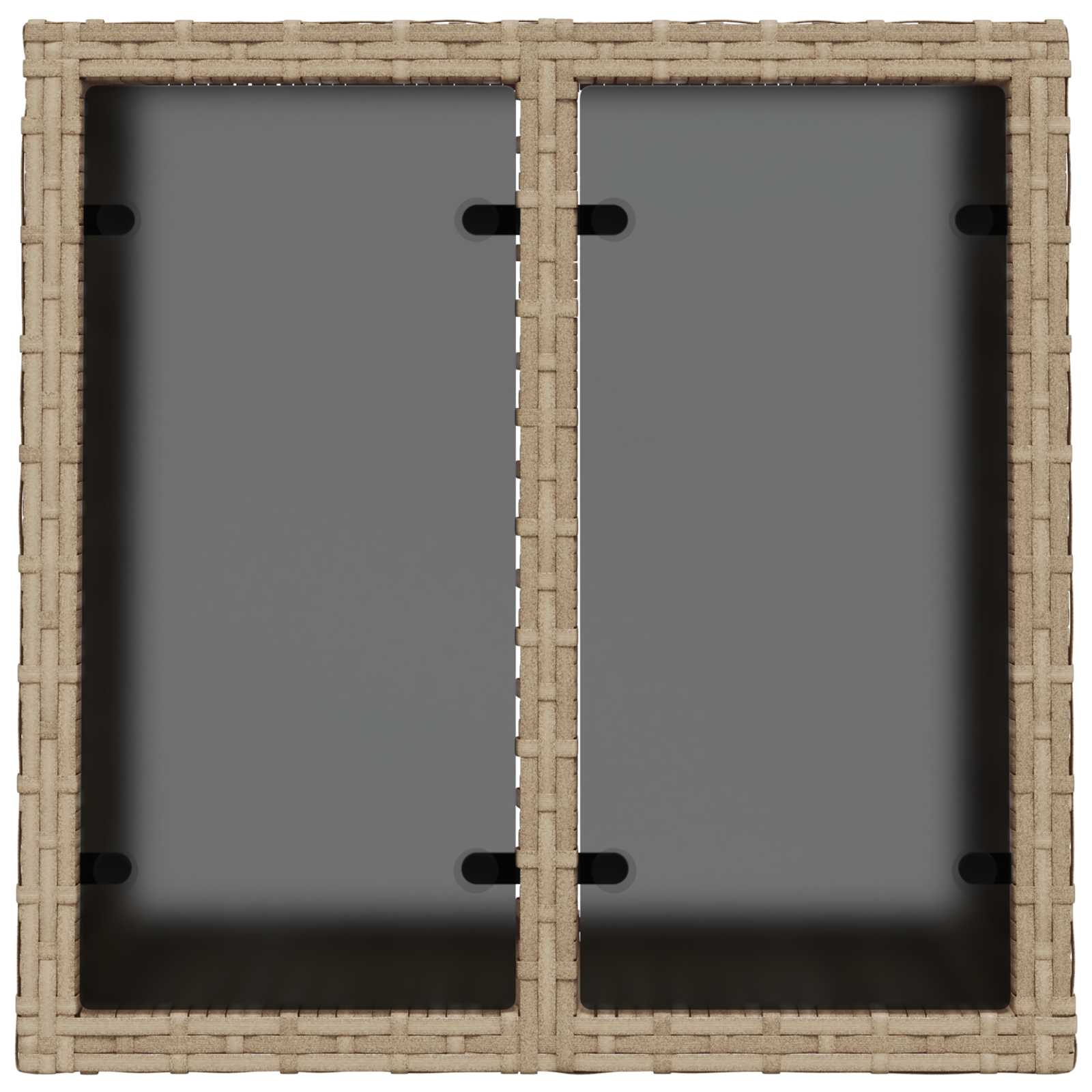 Bankstel 8 st Beige en Crème Wit Poly Rattan en Staal - Afbeelding 7