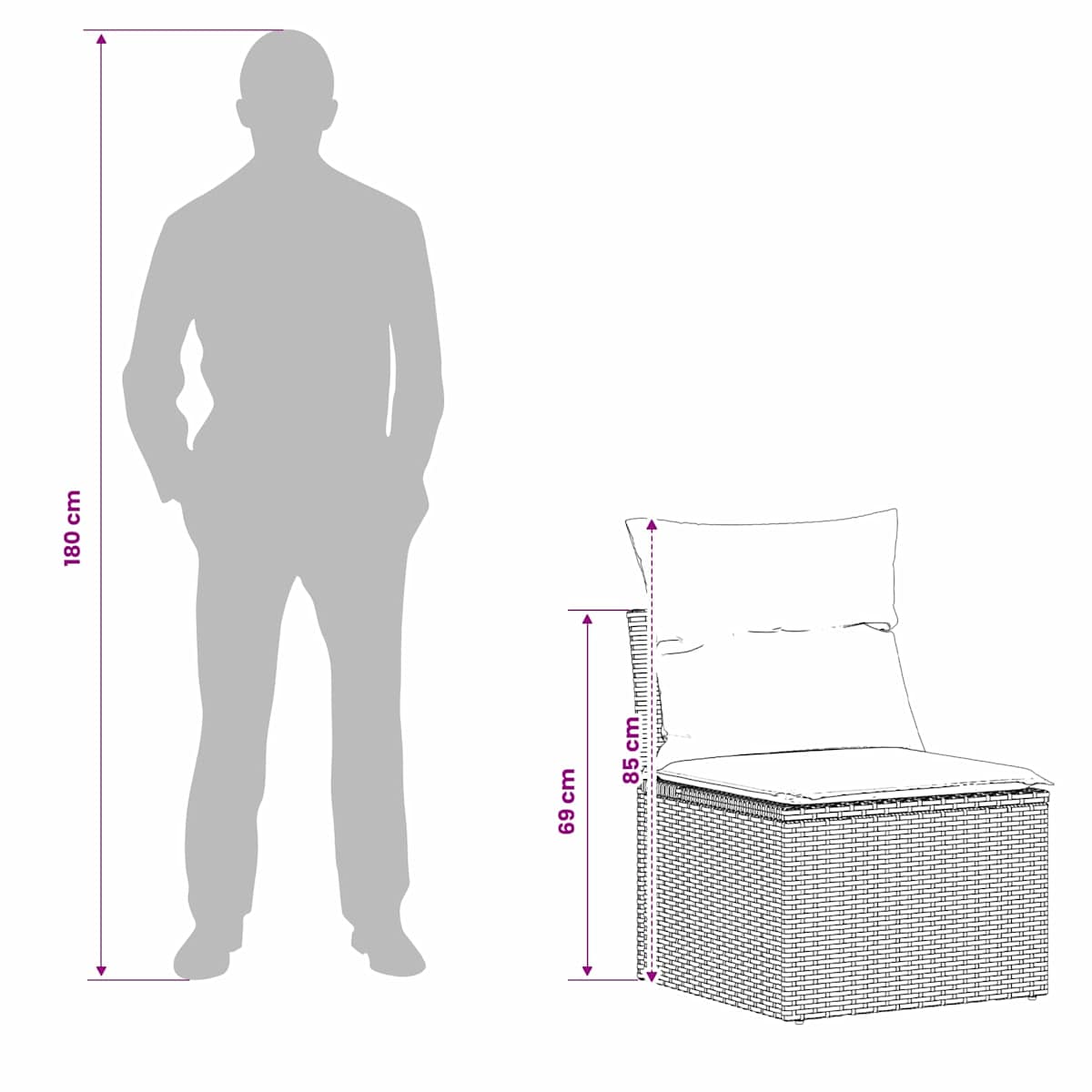 Sofa Sæt 7 stk. 118 x 62 x 69 cm - Billede 11