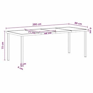Zahradní jídelní souprava 9 pcs Černá a Antracit - obrázek 9