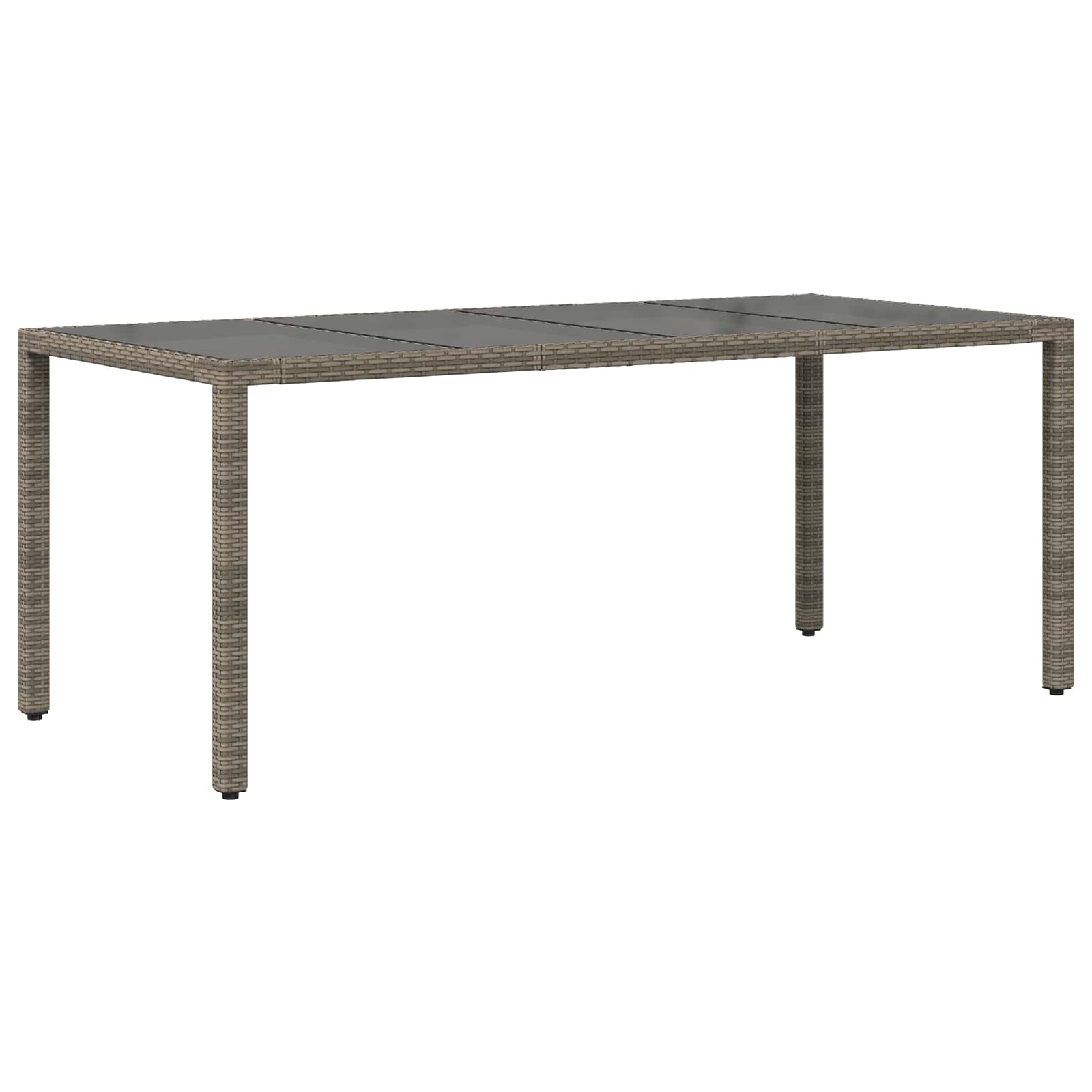 vidaXL Outdoor-Essgruppe 9 stk. Grau Poly-Rattan – Bild 4