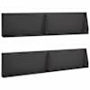 vidaXL Tugisein 4 tk 100 x 12 x 30 cm Teras Must