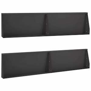 vidaXL Tugisein 4 tk 100 x 12 x 30 cm Teras Must