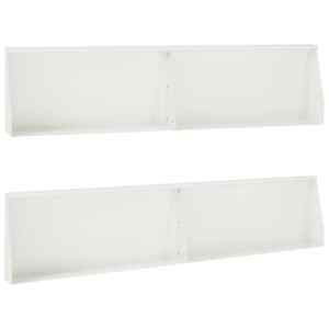 vidaXL Tugisein 4 tk 100 x 12 x 30 cm Teras Valge