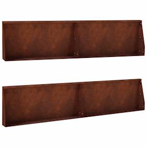vidaXL Tugisein 4 tk 100 x 12 x 30 cm Ilmastikukindel teras Rooste