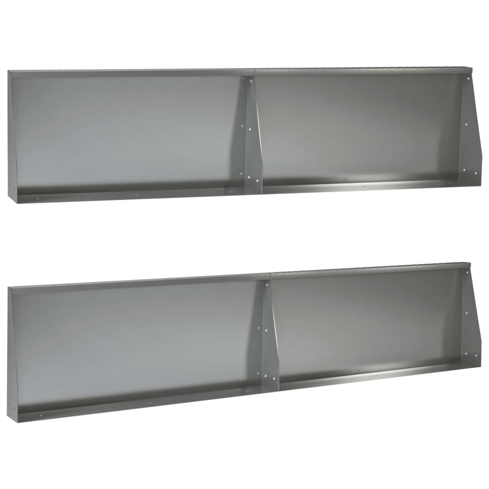 Задържащи стени 4 бр. 100 x 12 x 40 см Поцинкована стомана
